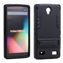 ZTE ZMAX 2 Z958 Hard Shield Hybrid Case (Black)